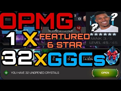 32 Gifting Crystals/1 "Quantum" Featured 6 Star/ Marvel Contest of Champions
