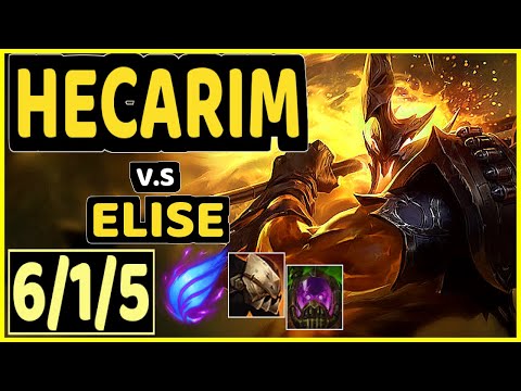 HECARIM vs ELISE - 6/1/5 KDA JUNGLE CHALLENGER GAMEPLAY - KR