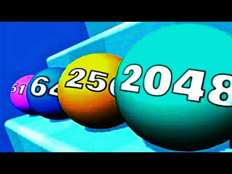 Ball Ladder 2048 || Relaxing video || stress relief Satisfying video..