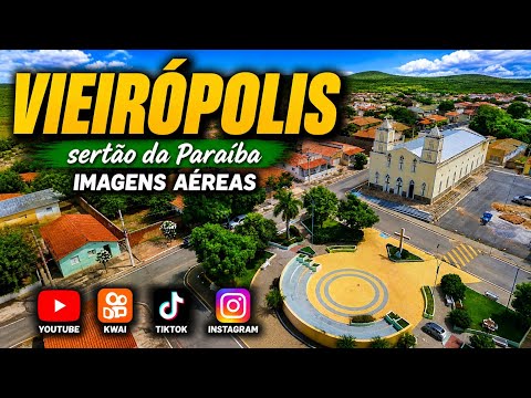 VIEIRÓPOLIS-PB VISTA DE CIMA 🌵 | Imagens Aéreas Incríveis do Sertão da Paraíba