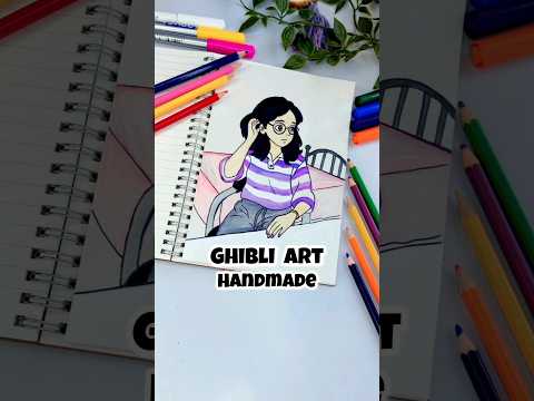 Mannu ka Ghibli Art Banaya #ghibli #art #craft #painting