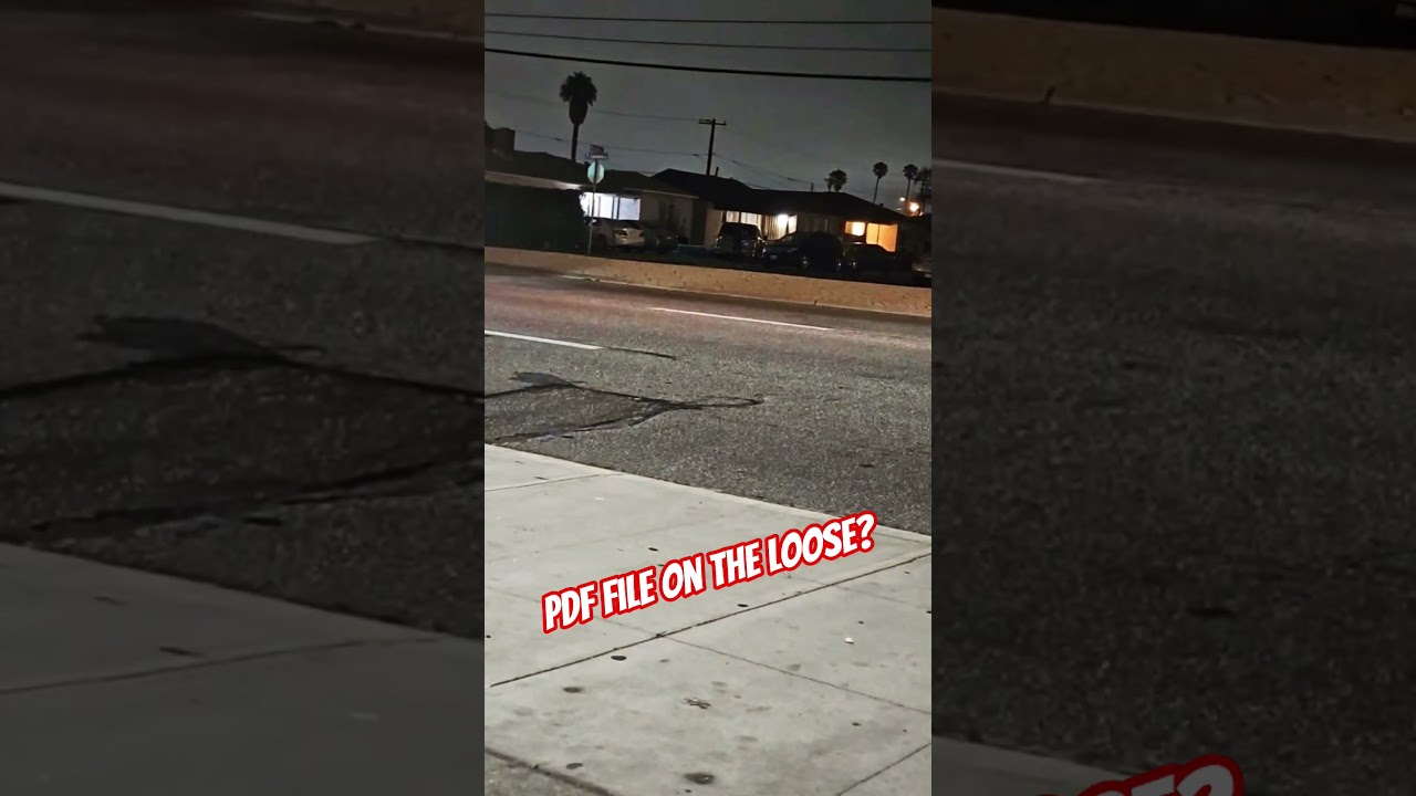 PDF File on the Loose? RCA and OP Stake out? Creep Alert ⚠️? #freepress #police #1stamendment