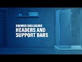 Shower Doors Headers and Support Bars | DK Hardware