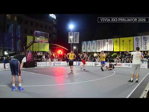 Vivia 3x3 Prnjavor 2019: PEKARA MILUN - STOJCIC TRANSPORT 20 - 18 (1/2 finale juniori)