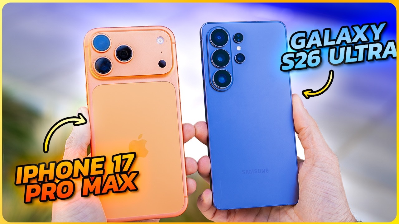 iPhone 17 Pro Max vs Samsung Galaxy S26 Ultra: ¿Cuál tiene MEJOR CÁMARA en 2026? 📸