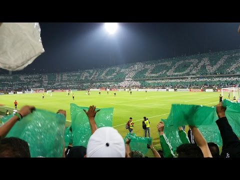 "Atletico Nacional 2 vs Peñarol 0/ Copa Libertadores/ Marzo 8 del 2016/  Canticos Los Del Sur (LDS)" Barra: Los del Sur &bull; Club: Atlético Nacional
