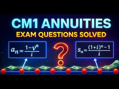 Actuarial Science |CM1| Annuities Fundamental -1