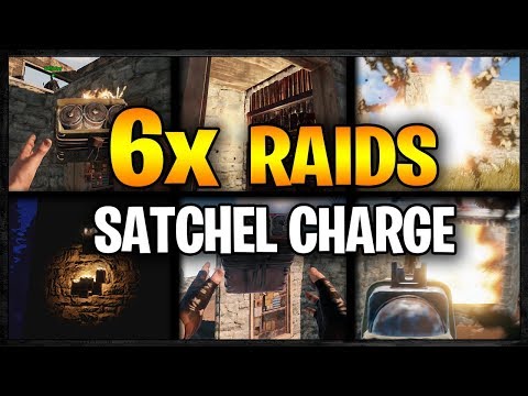 6x Early Game SATCHEL CHARGE RAIDS - Profit or Fail | Rust Vanilla