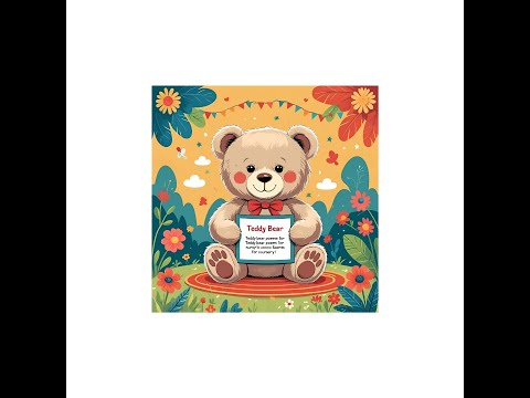 Teddy Bear Teddy bear poem for Nursery students.