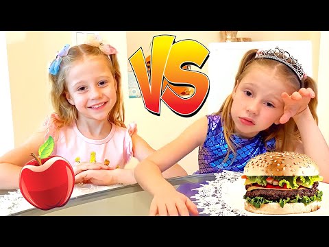 ناستيا وستايسي يظهران السلوك الجيد والسيئ للأطفال هنا hana