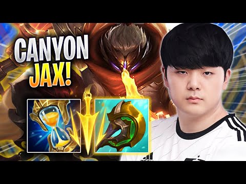 CANYON PERFECT GAME WITH JAX! - DK Canyon Plays Jax JUNGLE vs Gragas! | Season 2023