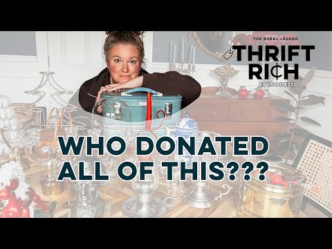 EPISODE 10 Thrift Rich - HUGE Goodwill thrift haul and how I styled it in my European Cottage home