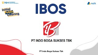 Resume IPO PT Indo Boga Sukses Tbk. Begini Detil Emiten nya - IBOS | NH Korindo Sekuritas