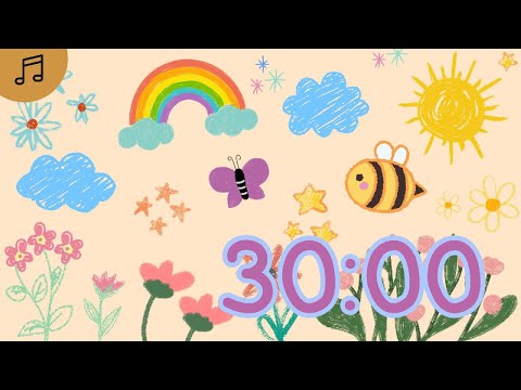 30 minute SPRINGTIME timer/ LOFI and Relaxing Songs / Study with me / Spring Countdown Timer