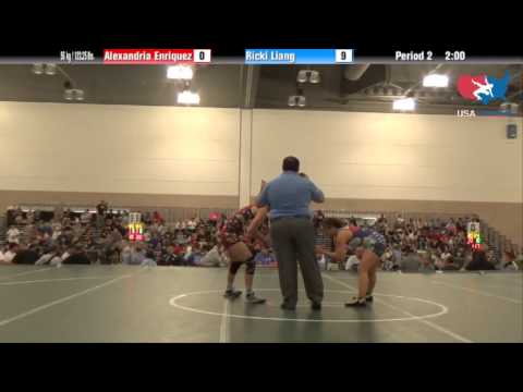 FILA Cadet 56 kg / 123.25 lbs. - Alexandria Enriquez vs. Ricki Liang