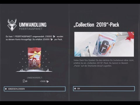 Alpha Packs Collection 2019 + Feiertags Packs Umtauschen [Gameplay/German] Rainbow Six Siege