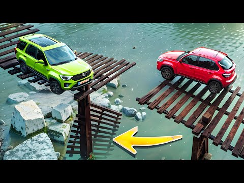 Cars vs Broken Bridges ▶️ BeamNG Drive - (Long Video SPECIAL #2)