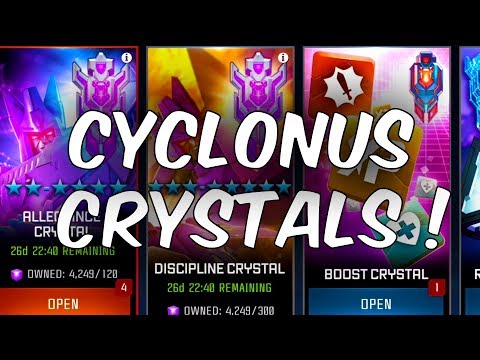 10 x 5 STAR CYCLONUS CRYSTAL OPENING - Transformers: Forged To Fight