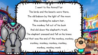 Music: Animal Fair, Vocal Music Education, Choir Song, Children Singing Nonsense Songs, KIDS FUNNY!