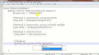 How to convert string value to long in java/android : Example