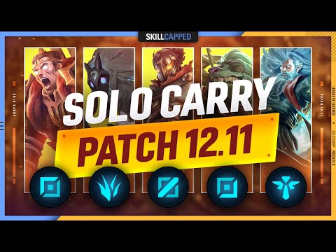 3 BEST SOLO CARRY Champions for EVERY ROLE in PATCH 12.11 - League of Legends