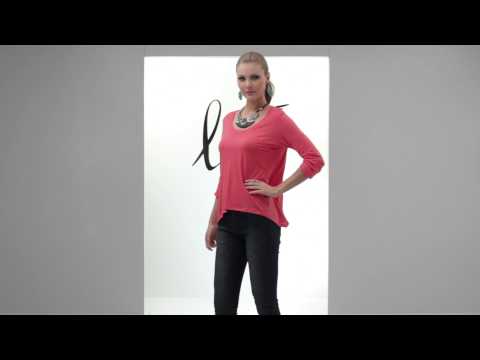 Blusa de Malha Coral - Shoulder
