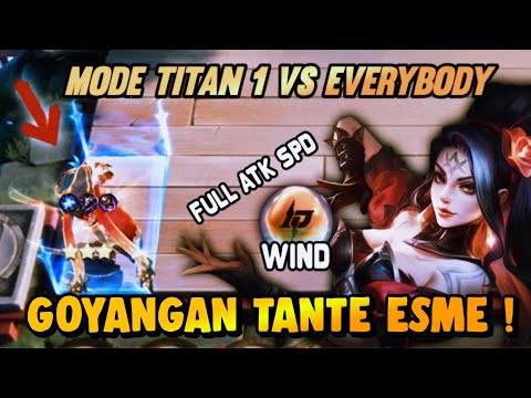 ESME MODE TITAN ! FULL ATK SPD NGERI PARAH GAK BISA MATI‼️COMBO HYPER - Mobile Legends Magic Chess