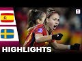 Spain vs Sweden | What a Comeback | Highlights | UEFA Women's Nations League 05-12-2023