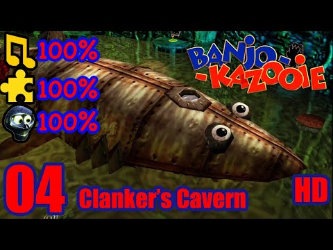 Banjo Kazooie HD 100% Walkthrough Part 4 - Clanker's Cavern