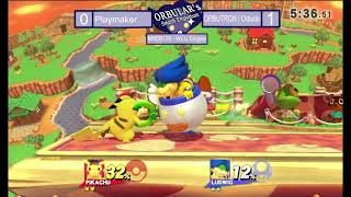 Monday Night SmashBall 138 - Wii U Singles - Orbular (Ludwig Von Koopa) vs Playmaker (Pikachu)