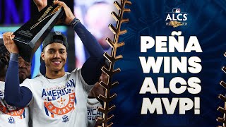 Jeremy Peña is becoming a STAR!! The rookie wins ALCS MVP as he shines in sweep against Yankees!