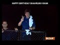 Shah Rukh Khan greets fans outside Mannat at midnight on birthday