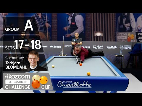 3-Cushion Kozoom Challenge Cup - Group A Sets 17&18