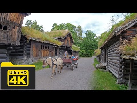 Beautiful Norway Village Life and Landscapes Stock Footages