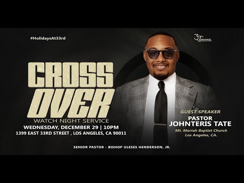Emmanuel COGIC Crossover Service (12-31-25) Pastor Johnteris Tate Messenger