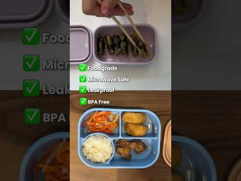 Gambar Picas Yoona Kotak Makan Silikon 3 Sekat Dengan Airhole 700 ml - Hijau Sage