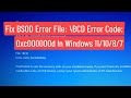 Fix BSOD Error File BCD Error Code 0xc000000d In Windows 11 10 8 7