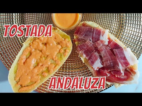 TOSTADA ANDALUZA | ANDALUSIAN TOAST | DESAYUNO ESPAÑOL | COCINA CON MJDANSPARIS