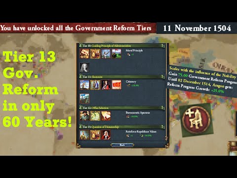 I found the Path to (almost) INFINITE Reformprogress! - Super Easy, No Exploits! #eu4