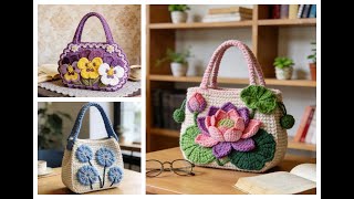 Beautiful Crochet Flower Bag Designs | Cute & Artistic Style#crochet #bag #design