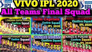 IPL 2020 All Teams Final Squad | Vivo IPL 2020 All (Eight) Teams Confirmed Squad | Sports Canvas