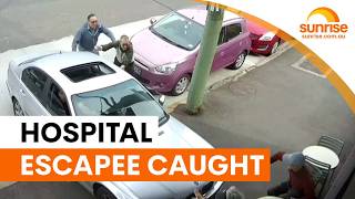 Accused crash driver captured after hospital escape | Sunrise