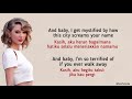 Taylor Swift - Cornelia Street | Lirik Terjemahan