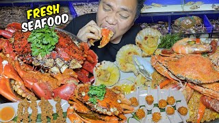 Giant Mud Crabs and Live/Fresh Seafoods Mukbang sa isang sikat na Restaurant