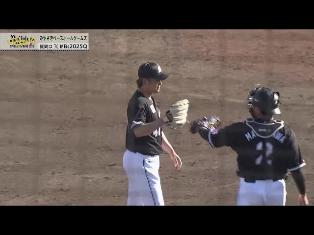 MBG】マリーンズ・鈴木昭汰 1イニングを3者凡退に抑える好投 MBG】マリーンズ・鈴木昭汰 1イニングを3者凡退に抑える好投