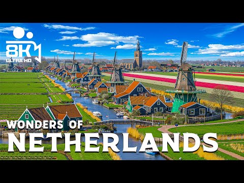 Wonders of the Netherlands – Discover Windmills, Canals, and Tulip Fields | Travel Video 4K