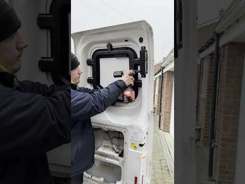 Installing Van Locks to Keep Your Tools Safe #shorts