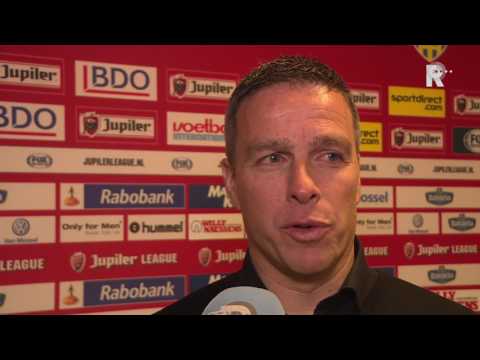 Trainer Gérard de Nooijer na afloop van de verloren wedstrijd tegen RKC Waalwijk