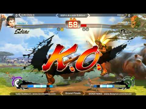Salty Battles II - SSF4ae GF - [LB] Chris G VS Adnan