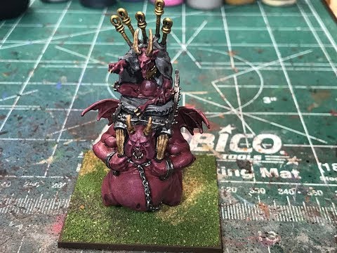 Painting guide for Abyssal Warlock model